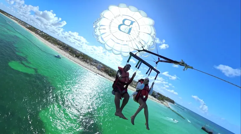 Parasailing at Bávaro Beach