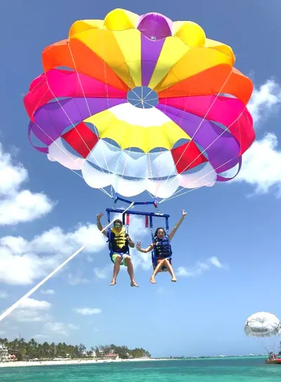 Parasailing at Bávaro Beach photo 2